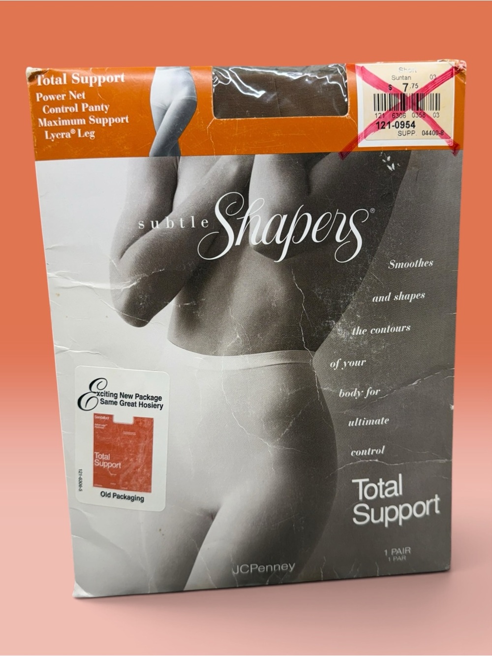 JCPENNEY Total Support Power Net Control Panty Maximum Support Leg Short Suntan